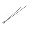 Brass Snake Chain Ear Nuts KK-G510-14P-2