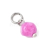 Natural Colorful Tourmaline Dice Charms PALLOY-JF04580-02-4