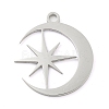 Non-Tarnish 304 Stainless Steel Pendants STAS-B056-26P-04-1