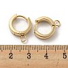 201 Stainless Steel Huggie Hoop Earrings Findings STAS-A167-01S-G-3
