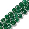 Natural Green Onyx Agate(Dyed & Heated) Beads Strands G-B153-A04-2