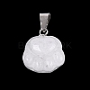 Natural Quartz Crystal Carved Pendants G-Q608-01A-1
