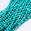 Natural Howlite Round Bead Strands X-TURQ-E022-38B-6mm-1
