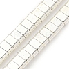 Electroplated Synthetic Non-Magnetic Hematite Beads Strands G-I360-B01-04-1