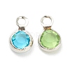 Faceted Glass Charms KK-F826-05P-2