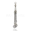 Tibetan Style Alloy Tassels Big Pendants Mobile Accessories Findings PALLOY-J493-07AS-1