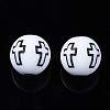 Opaque Acrylic Beads X-SACR-S273-38-A01-2