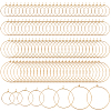 120Pcs 4 Styles 316 Surgical Stainless Steel Wine Glass Charms Rings STAS-BBC0009-37G-1