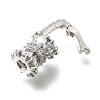 Brass Micro Pave Cubic Zirconia Donut Bails LS-KK-U061-17P-2