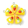 Opaque Resin Imitation Food Pendants CRES-YW0001-10E-1