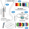 10Pcs Alloy Stainless Steel Slider Bracelets AJEW-SC0004-07A-2
