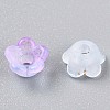Frosted Transparent Acrylic Beads OACR-N137-72K-3