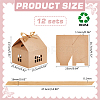House Shaped Kraft Paper Folding Gift Box with Hollow Window and Ribbon AJEW-WH0166-88A-2