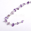 Handmade Natural Amethyst Chips Beads Chains for Necklaces Bracelets Making AJEW-JB00043-04-1