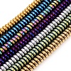 210Pcs 6 Colors PVD Vacuum Plating Non-magnetic Synthetic Hematite Beads G-CJ0001-45-5