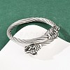 304 Stainless Steel Bangles for Men Women BJEW-H631-05A-AS-2