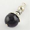 Natural Amethyst Pendants G-Q459-02B-2