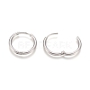 Tarnish Resistant 202 Stainless Steel Huggie Hoop Earrings X-EJEW-F111A-19mm-P-3