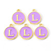Golden Plated Alloy Enamel Charms LS-ENAM-S118-10L-2