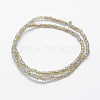 Electroplate Glass Beads Strands X-EGLA-J144-HR-C04-2