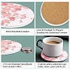 Porcelain Coasters AJEW-WH0133-005-4