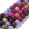 Dyed Natural Malaysia Jade Beads Strands G-G021-01A-03-2