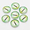 Half Round/Dome Dragon Eye Printed Glass Cabochons GGLA-A002-12mm-AB08-1