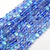 Synthetic Moonstone Beads Strands G-F142-8mm-08-1