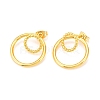 Brass Dangle Stud Earrings EJEW-F273-12G-1