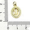 Brass Micro Pave Cubic Zirconia Pendant KK-H475-09G-3