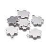 201 Stainless Steel Stamping Blank Tag Charms X-STAS-F207-27P-1