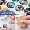 CRASPIRE Animal Self-Adhesive Paper Gift Tag Stickers DIY-CP0001-73B-3