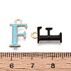 Rack Plating Alloy Enamel Pendants ENAM-T024-53F-G-3