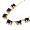 Rack Plating Brass Micro Pave Cubic Zirconia Necklaces NJEW-M215-03G-01-1