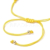 Flower Glass Seed Beads & Natural Agate Beaded Bracelets BJEW-MZ00222-04-5