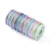 10 Rolls 3-Ply Metallic Polyester Threads MCOR-YW0001-03B-1