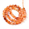 Dyed Natural White Jade Beads Strands G-T139-8mm-45U-3