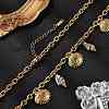 Summer Beach 304 Stainless Steel & Shell Pendant Necklaces NJEW-Z061-09G-2