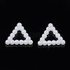 ABS Plastic Imitation Pearl Linking Rings OACR-S020-06-1