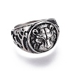 304 Stainless Steel Signet Rings for Men RJEW-O032-11AS-2
