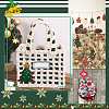 CRASPIRE 6Pcs 3 Colors Christmas Tree with Star Felt Fabric Pendant Decoration HJEW-CP0001-10-6