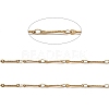 Ion Plating(IP) 304 Stainless Steel Rectangle Link Chains CHS-G025-11G-2