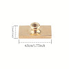Wax Seal Brass Stamp Head AJEW-WH0215-012-2