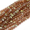 Synthetic Moonstone Beads Strands G-F142-10mm-04-1