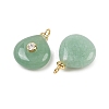 Natural Green Aventurine Pendants KK-B157-42E-06-2