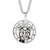 Non-Tarnish Unisex 201 Stainless Steel Constellation Pendant Necklaces NJEW-T011-LA721-3-1