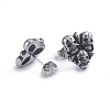 Retro 304 Stainless Steel Stud Earrings X-EJEW-L248-028AS-2