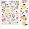 5D Flower/Leaf Watermark Slider Art Stickers MRMJ-S008-084G-2