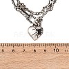 Women's 304 Stainless Steel Necklaces NJEW-C115-12AS-5