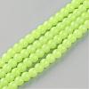 Baking Paint Imitation Jade Glass Round Bead Strands DGLA-Q021-10mm-08-1